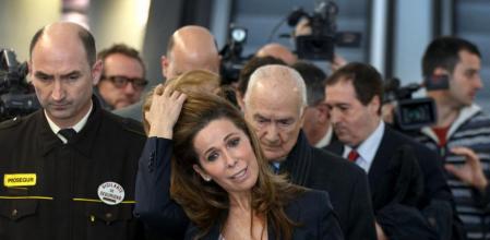 Alicia Sánchez-Camacho sale de la Ciutat de la Justicia tras efectuar su declaración sobre el caso del espionaje