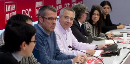 Reunión de la Comisión Ejecutiva del PSC presidida por su primer secretario Pere Navarro