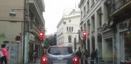 Calle Francesc Layret, en el centro de Badalona