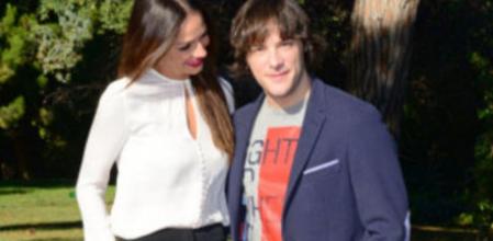 La modelo y ex miss España Eva González con el cocinero Jordi Cruz durante la entrega de los Premios Ondas 2013