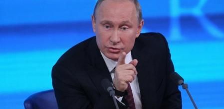 El presidente ruso, Vladímir Putin, en una rueda de prensa en Moscú