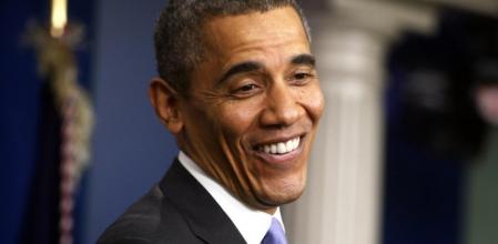 Obama en la rueda de prensa que ha hecho balance de todo el año justo antes de partir a Hawai con motivo de sus vacaciones navideñas