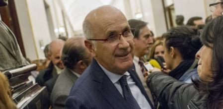 El líder de CiU en Madrid, Duran i Lleida, en el Congreso de los Diputados