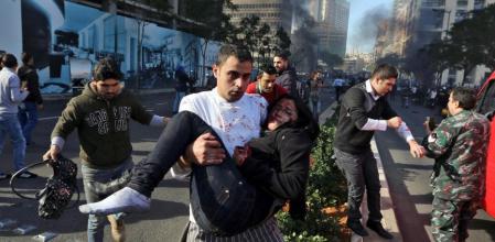 Heridos en la explosión ocurrida hoy cerca de los edificios gubernamentales de Líbano