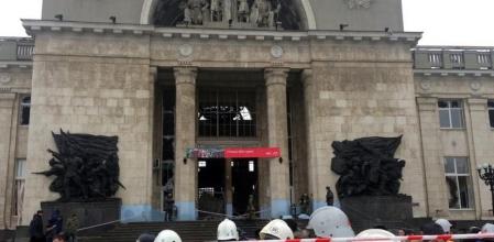 Fachada de la estación de tren de Volgogrado