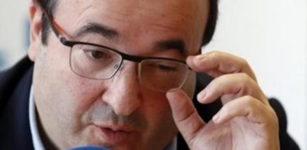 El presidente de la Fundación Rafael Campalans y diputado autonómico, Miquel Iceta, durante una entrevista con Efe.