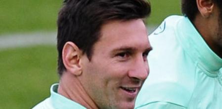 Messi, en uno de los últimos entrenamientos del Barça