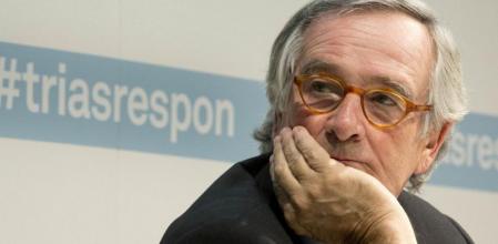 Xavier Trias, durante el encuentro anual del alcalde de Barcelona con los periodistas que organiza el Col·legi de Periodistes de Catalunya en su sede