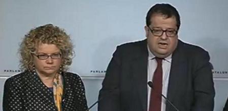 Joan Ignasi Elena, Marina Geli y Núria Ventura justifican su voto contrario al ordenado por la dirección del PSC respecto a la petición al Congreso del traspaso de la competencia a Catalunya para convocar la consulta