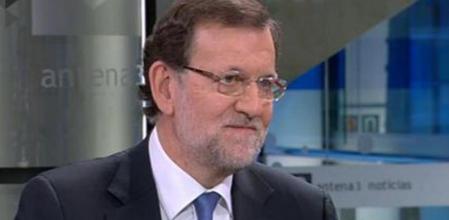 El presidente del Gobierno, Mariano Rajoy, en un momento de la entrevista en Antena 3