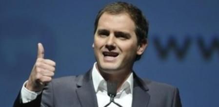 El presidente de Ciutadans, Albert Rivera, durante la presentación de 