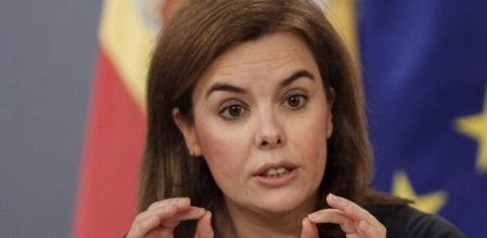 La vicepresidenta del Gobierno, Soraya Sáenz de Santamaría