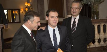 El líder de Ciutadans (C's), Albert Rivera, en el Círculo Ecuestre de Barcelona