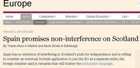 La entrevista a José Manuel García Margallo en el 'Financial Times'