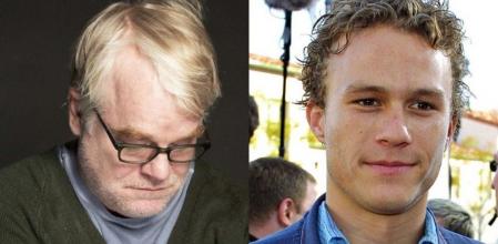 Philip Seymour Hoffman y su amigo Heath Ledge