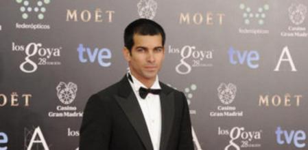 Ruben Cortada sobre la alfombra roja de los Goya 2014