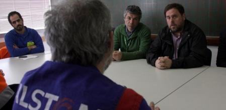 Junqueras se ha reunido con el comité de empresa de Alstom, en Santa Perpètua de Mogoda