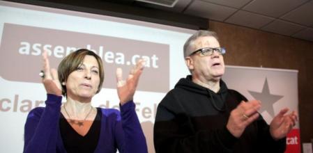 La presidenta de l'ANC, Carme Forcadell, y el vicepresidente, Jaume Marfany.