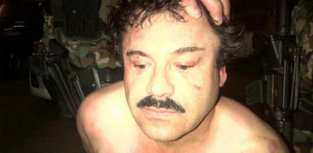 Fotografía supestamente de 'El Chapo' Guzman tras ser detenido