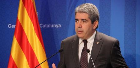 Francesc Homs, portavoz del Govern, en rueda de prensa