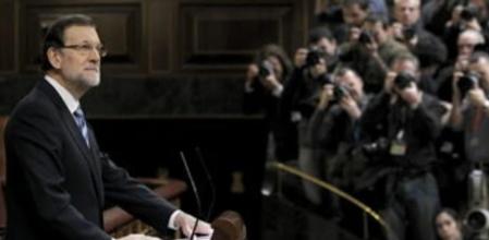 Mariano Rajoy, durante el debate de política general