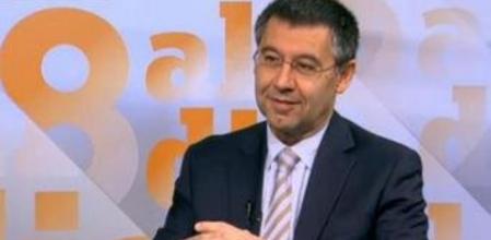 El presidente del FC Barcelona, Josep Maria Bartomeu, en '8aldia'