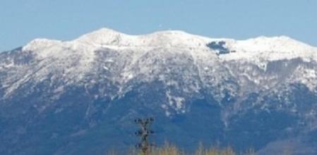 Macizo del Montseny. parque natural y reserva de la biosfera, vista desde Cardedeu