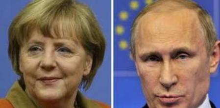 Putin y Merkel hablan por teléfono sobre la crisis en Ucrania
