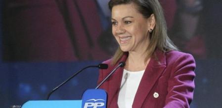 María Dolores de Cospedal, durante su intervención en el congreso del PP vasco