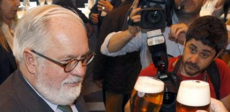 El ministro de Agricultura, Alimentación y Medio Ambiente, Miguel Arias Cañete, durante la inauguración de la 28 edición del Salón de Gourmets, la feria internacional de alimentos y bebidas de calidad más importante de Europa, que se celebra en el Ifema de Madrid hasta el próximo jueves