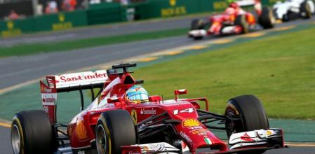 Fernando Alonso durante el GP de Australia
