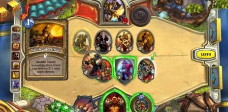 Imagen de una partida del videojuego HearthStone