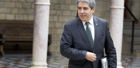 El conseller de Presidencia de la Generalitat de Catalunya, Francesc Homs, a su llegada a la reunión del Consell Executiu