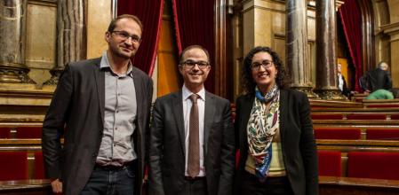 La delegación catalana que acudirá hoy al Congreso está formada por Joan Herrera (ICV-EUiA), Jordi Turull (CiU) y Marta Rovira (ERC)