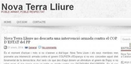Imagen de una entrada en la web de Nova Terra Lliure