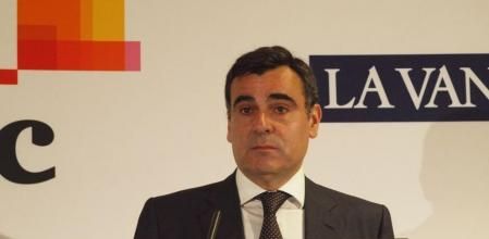 Xavier Adserà, durante su intervención en los desayunos PwC-Guyana Guardian