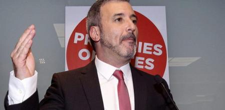 Jaume Collboni comparece ante los medios.