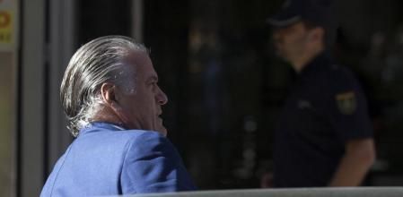 Luís Bárcenas, entrando a la Audiencia Nacional