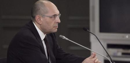 El magistrado Elpidio José Silva, durante el juicio que ha comenzado contra él en el Tribunal Superior de Justicia de Madrid