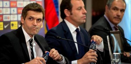 Tito Vilanova, en su presentación como primer entrenador del Barça.