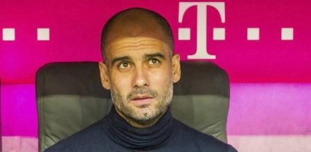 Pep Guardiola, durante el partido del Bayern ante el Werder Bremen