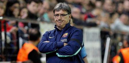 Martino durante el partido frente al Villarreal