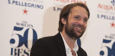 El chef danés Rene Redzepi, copropietario del restaurante Noma de Copenhagen, en el Guildhall de Londres (R.Unido)