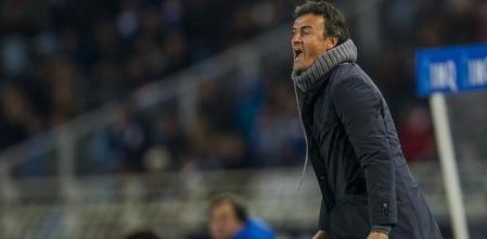 Luis Enrique, durante un partido del Celta