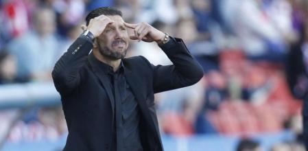 Diego Simeone durante el partido ante el Levante