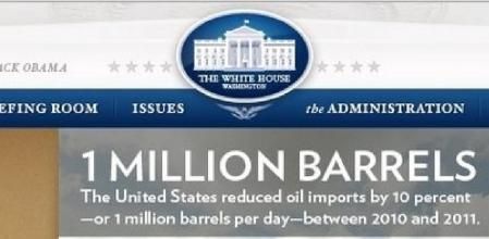 Portada de la web de la Casa Blanca sobre cambio climático