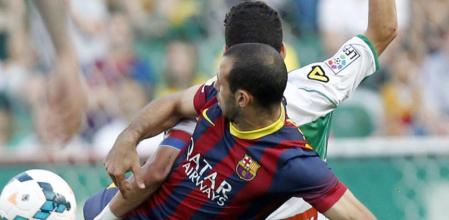 Javier Mascherano, durante el partido ante el Elche