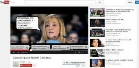 Captura de pantalla de la canción publicada por el joven imputado por mofarse de la muerte de Carrasco en Youtube