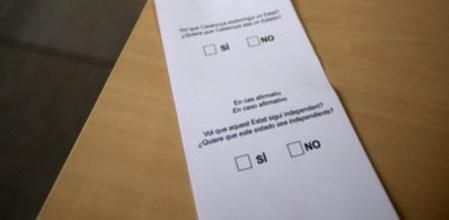 Muestra del Govern de la papeleta