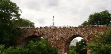 Els Minyons han recorregut els 350 metres des de la Creu Gran a la Seu d'Ègara